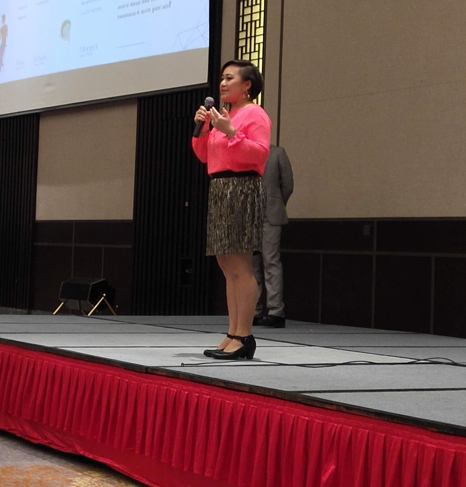 Speaking at an annual conference in Guangdong, China